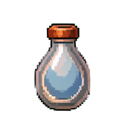 Tónico de defensa ardiente — sprite pixel art 256×256