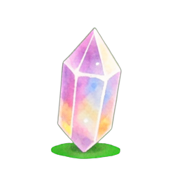 Cristal de Enfoque Ardiente — sprite pixel art 256×256