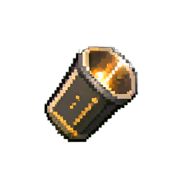 Elixir de Resistencia Ardiente — sprite pixel art 256×256