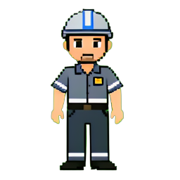 Busfahrer — 256×256 Pixel-Art-Sprite