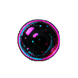 Bush Berry (Cyberpunk) - 256x256 pixel art sprite