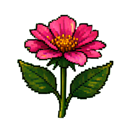 Bush Flower - 256x256 pixel art sprite
