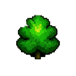 Bush Green - 256x256 pixel art sprite