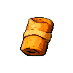 包まれたバター棒 — 256×256 ピクセルアートスプライト