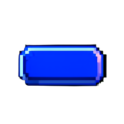 Button Blue - 256x256 pixel art sprite