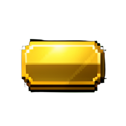 Button Gold — 256×256 pixel art sprite