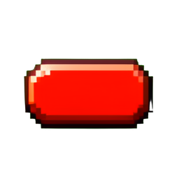 Button Red - 256x256 pixel art sprite