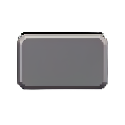 Botón de papelera eliminar — sprite pixel art 256×256