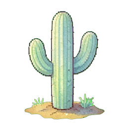 Nopal Espinhoso — sprite pixel art 256×256
