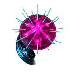 Cactus Round (Cyberpunk) - 256x256 pixel art sprite