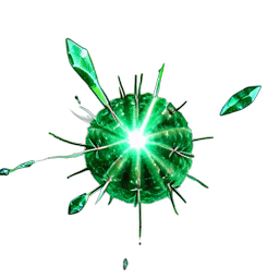 Cactus Round (VFX) - 256x256 pixel art sprite