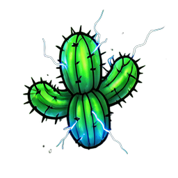 Cactus Tall (VFX) — 256×256 pixel art sprite