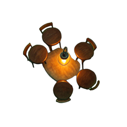 Café (Atmosphärisch) — 256×256 Pixel-Art-Sprite