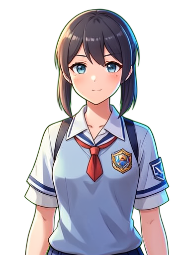 Mittagsdame der Kantine — 384×512 Pixel-Art-Sprite