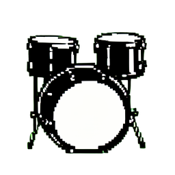 Cajon-Kasten — 256×256 Pixel-Art-Sprite