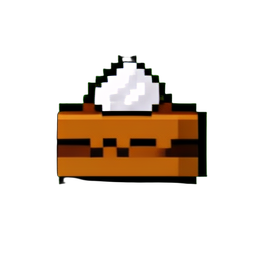 ケーキアイコン — 256×256 ピクセルアートスプライト