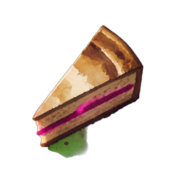 Cake Slice (Atmospheric) - 256x256 pixel art sprite