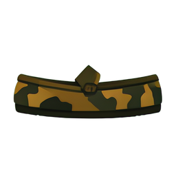 Mocassins Camouflage — sprite pixel art 256×256