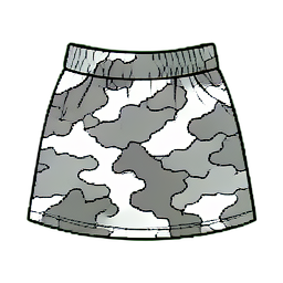 Mini-jupe Camouflage — sprite pixel art 256×256
