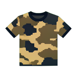 Camo T Shirt — 256×256 pixel art sprite