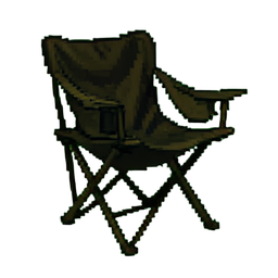 Camp Chair Folding — 256×256 pixel art sprite