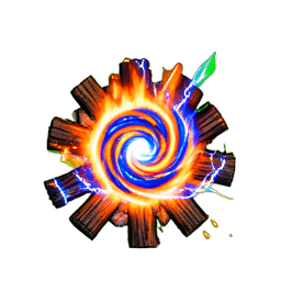 Fogueira (VFX) — sprite pixel art 256×256