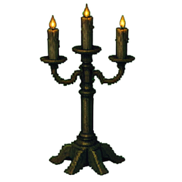 Support de chandelier — sprite pixel art 256×256
