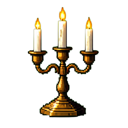 Candelabra — 256×256 pixel art sprite