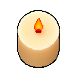 Candle (16-Bit) - 256x256 pixel art sprite