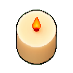 Bougie (16-Bit) — sprite pixel art 256×256