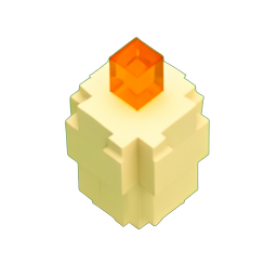 Candle (Voxel) - 256x256 pixel art sprite