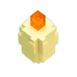 Bougie (Voxel) — sprite pixel art 256×256