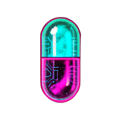 糖果 (赛博朋克) — 256×256 像素游戏素材