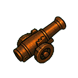 大炮 (16-Bit) — 256×256 像素游戏素材