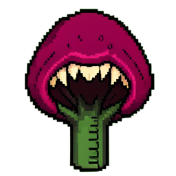 Carnivorous Plant (16-Bit) — 256×256 pixel art sprite