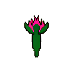 Fleischfressende Pflanze (Niedrigauflösung) — 256×256 Pixel-Art-Sprite