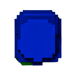 Carpet Blue (Voxel) - 256x256 pixel art sprite