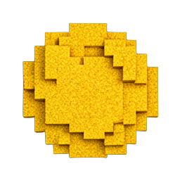 Carpet Gold (Voxel) - 256x256 pixel art sprite