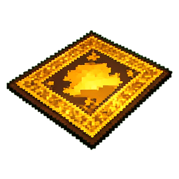 金色のカーペット — 256×256 ピクセルアートスプライト