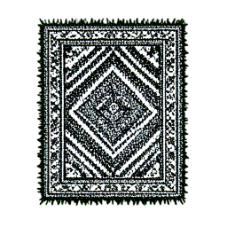 Carpet Green (1-Bit) - 256x256 pixel art sprite