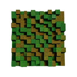 Carpet Green (Voxel) - 256x256 pixel art sprite