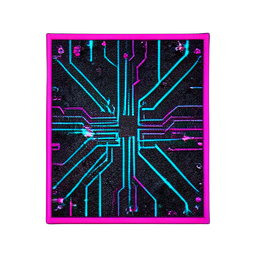 Carpet Patterned (Cyberpunk) - 256x256 pixel art sprite