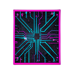 Carpet Patterned (Cyberpunk) — 256×256 pixel art sprite