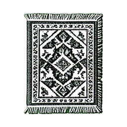 Alfombra roja (1-bit) — sprite pixel art 256×256