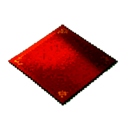 Alfombra roja — sprite pixel art 256×256