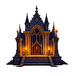 Castle Throne Room - 256x256 pixel art sprite