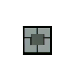 城堡墙 (低分辨率) — 256×256 像素游戏素材