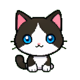 キャット・カルティコ — 256×256 ピクセルアートスプライト