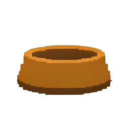 Cuenco de comida para gato — sprite pixel art 256×256