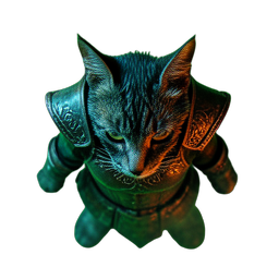 Cat Girl Adventurer (Cinematic) - 256x256 pixel art sprite